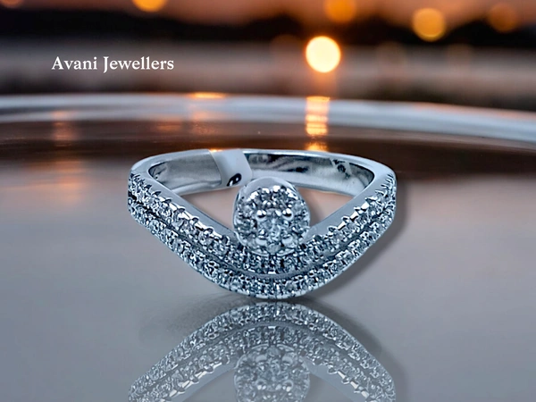 Avani Jewellers Silver Ladies Fancy Ring - 2.67, 10