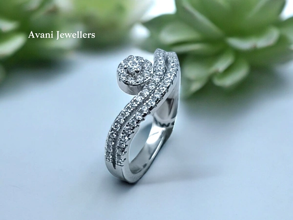 Avani Jewellers Silver Ladies Fancy Ring - 2.67, 10