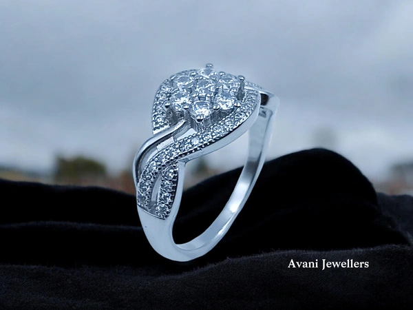 Avani Jewellers Silver Ladies Fancy Ring - 3.66, 11