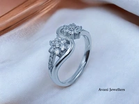 Avani Jewellers Silver Ladies Fancy Ring - 3.82, 9