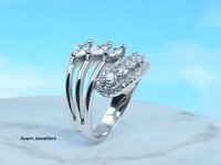 Avani Jewellers Silver Ladies Fancy Ring - 4.14, 9