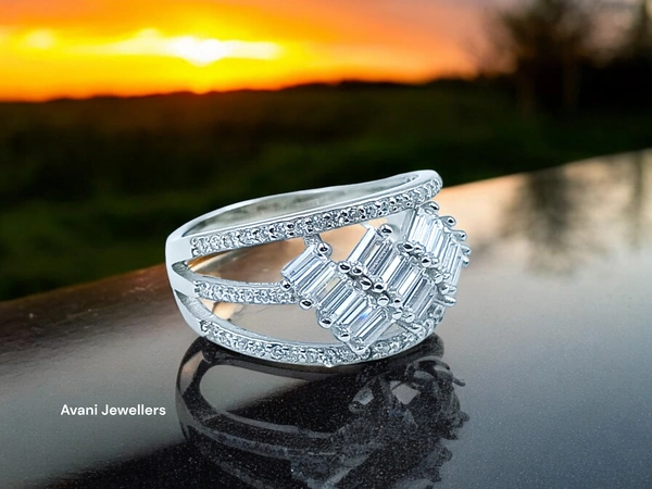 Avani Jewellers Silver Ladies Fancy Ring - 3.36, 14