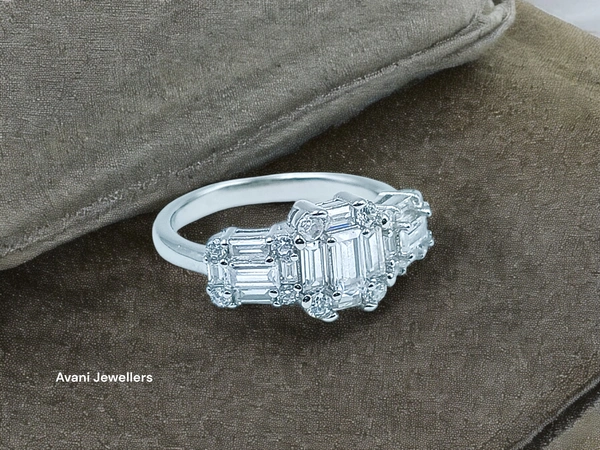 Avani Jewellers Silver Ladies Fancy Ring - 3.33, 14