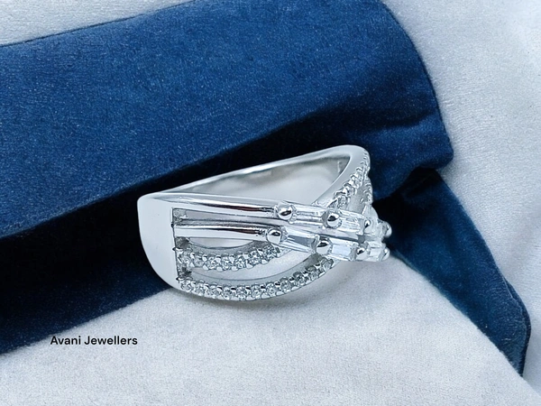 Avani Jewellers Silver Ladies Fancy Ring - 3.99, 9
