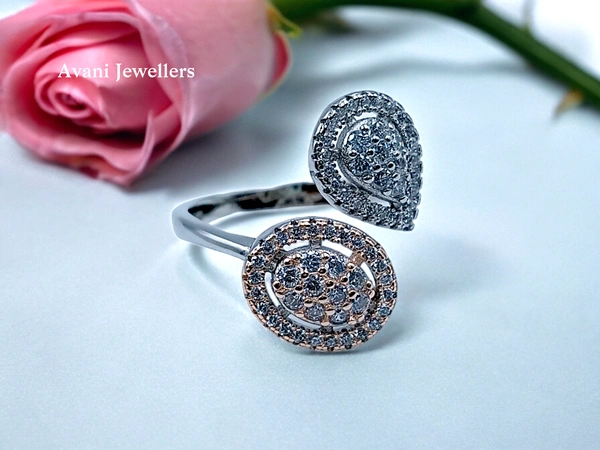 Avani Jewellers Silver Ladies Fancy Ring - 3.87, Adjustable