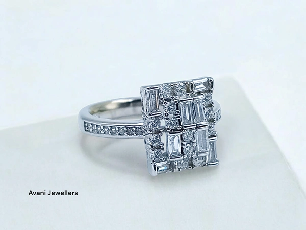 Avani Jewellers Silver Ladies Fancy Ring - 3.45, 10