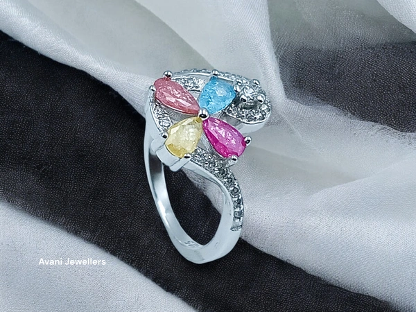 Avani Jewellers Silver Ladies Fancy Ring - 2.51, 9