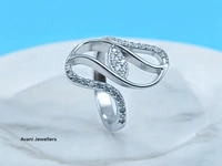 Avani Jewellers Silver Ladies Fancy Ring - 3.4, 10