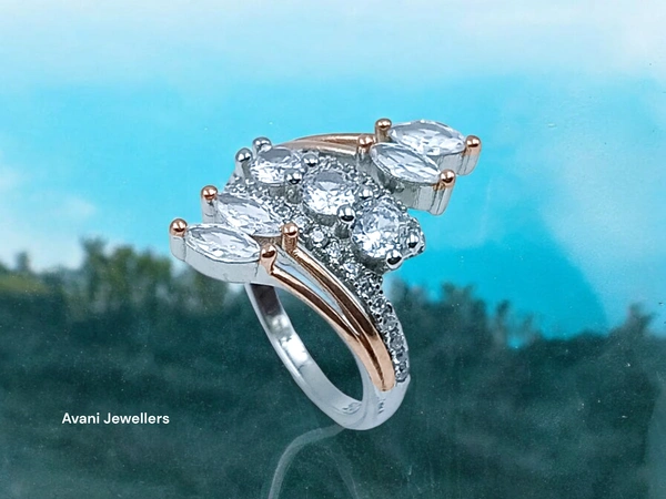 Avani Jewellers Silver Ladies Fancy Ring - 3.73, 9