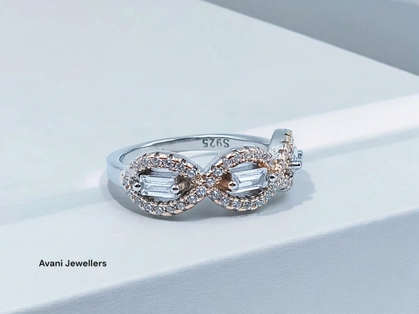 Avani Jewellers Silver Ladies Fancy Ring - 2.75, 11