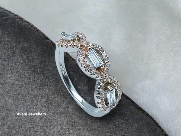 Avani Jewellers Silver Ladies Fancy Ring - 2.75, 11