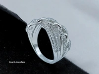 Avani Jewellers Silver Ladies Fancy Ring - 4.2, 12