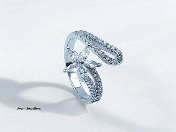 Avani Jewellers Silver Ladies Fancy Ring - 2.93, 12