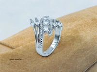 Avani Jewellers Silver Ladies Fancy Ring - 3.9, 8