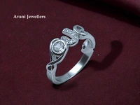 Avani Jewellers Silver Ladies Fancy Ring - 2.36, 10