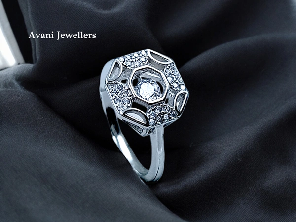 Avani Jewellers Silver Ladies Fancy Ring - 3.21, 16