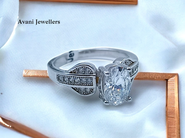 Avani Jewellers Silver Ladies Fancy Ring - 3.36, 13