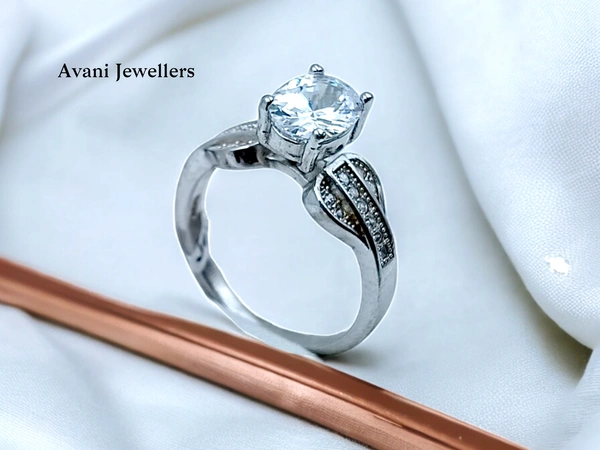 Avani Jewellers Silver Ladies Fancy Ring - 3.36, 13