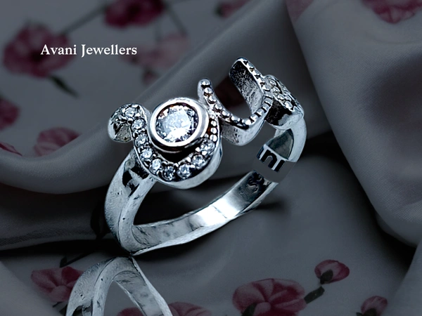 Avani Jewellers Silver Ladies Fancy Ring - 2.82, 10