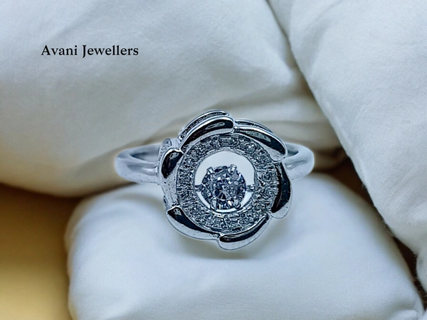 Avani Jewellers Silver Ladies Fancy Ring - 3.22, 12