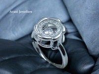 Avani Jewellers Silver Ladies Fancy Ring - 3.22, 12