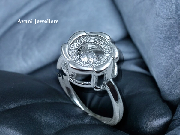 Avani Jewellers Silver Ladies Fancy Ring - 3.22, 12
