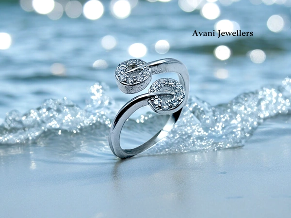 Avani Jewellers Silver Ladies Fancy Ring - 2.35, 15