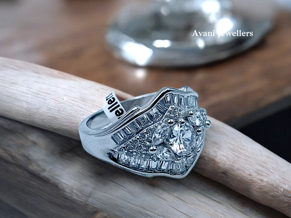 Avani Jewellers Silver Ladies Fancy Ring - 4.71, 12