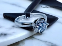 Avani Jewellers Silver Ladies Fancy Ring - 2.89, 11