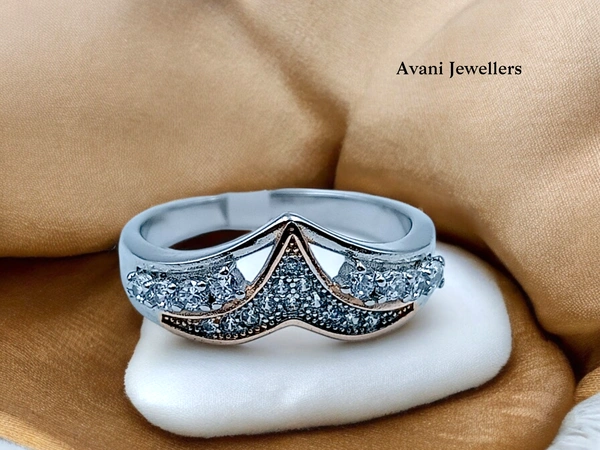 Avani Jewellers Silver Ladies Fancy Ring - 3.29, 17
