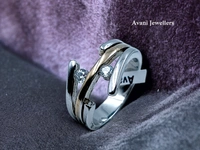 Avani Jewellers Silver Ladies Fancy Ring - 4.9, 14