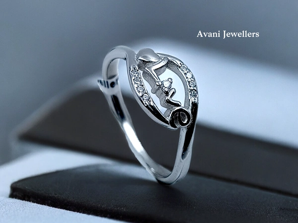 Avani Jewellers Silver Ladies Fancy Ring - 2.46, 17