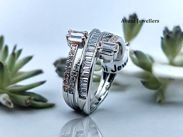 Avani Jewellers Silver Ladies Fancy Ring - 2.96, 8