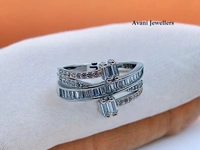 Avani Jewellers Silver Ladies Fancy Ring - 2.96, 8