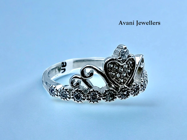 Avani Jewellers Silver Ladies Fancy Ring - 2.43, 15