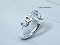 Avani Jewellers Silver Ladies Fancy Ring - 2.25, 9
