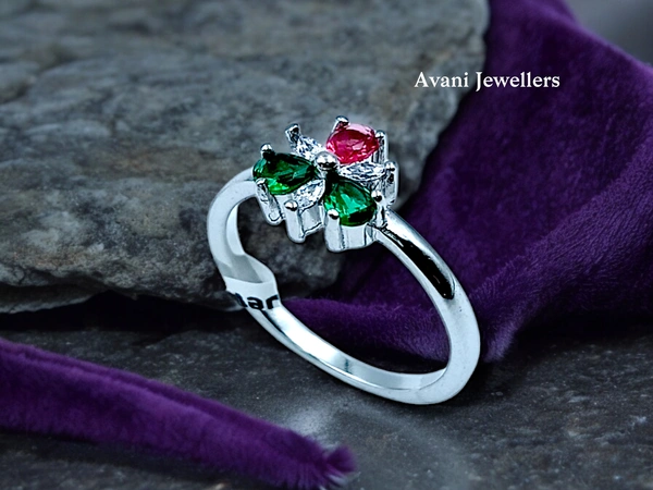 Avani Jewellers Silver Ladies Fancy Ring - 2.05, 15