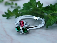 Avani Jewellers Silver Ladies Fancy Ring - 2.05, 15