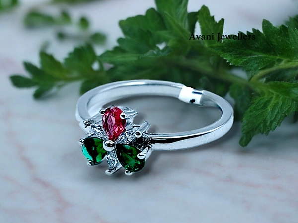 Avani Jewellers Silver Ladies Fancy Ring - 2.05, 15