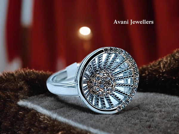 Avani Jewellers Silver Ladies Fancy Ring - 3.06, 12