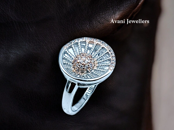 Avani Jewellers Silver Ladies Fancy Ring - 3.06, 12