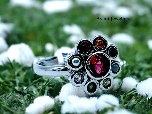 Avani Jewellers Silver Ladies Fancy Ring - 3.46, 12