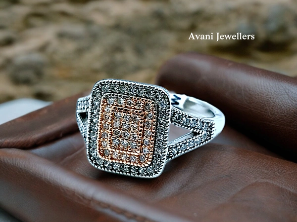 Avani Jewellers Silver Ladies Fancy Ring - 2.6, 11