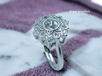 Avani Jewellers Silver Ladies Fancy Ring - 2.92, 8.5