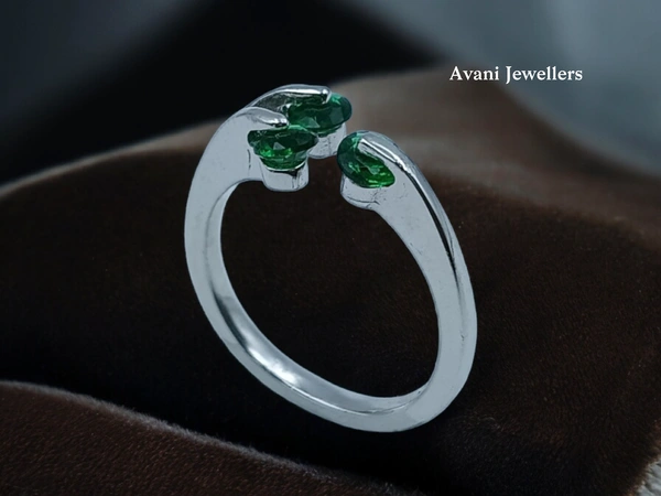 Avani Jewellers Silver Ladies Fancy Ring - 2.77, 14