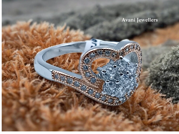 Avani Jewellers Silver Ladies Fancy Ring - 3.37, 13, Web Orange