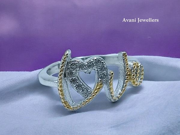 Avani Jewellers Silver Ladies Fancy Ring - 2.17, 10