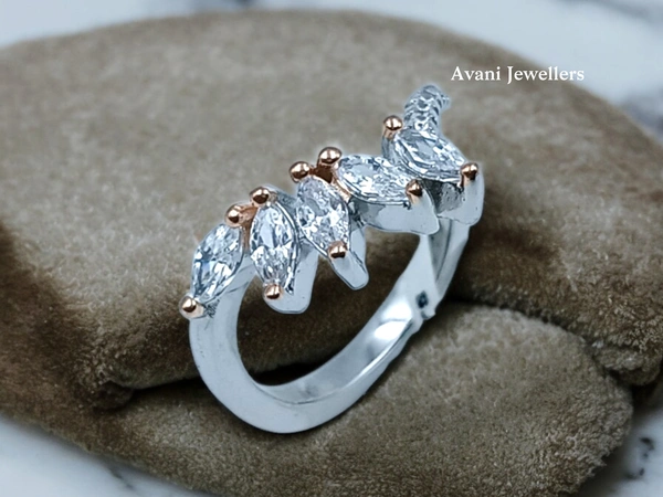 Avani Jewellers Silver Ladies Fancy Ring - 3.08, 13