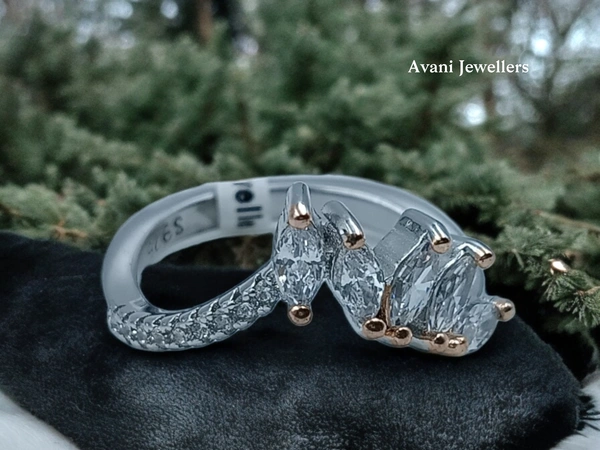 Avani Jewellers Silver Ladies Fancy Ring - 3.08, 13