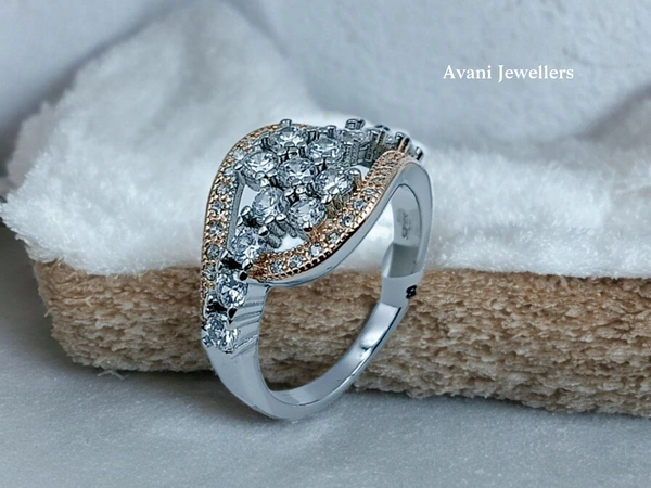 Avani Jewellers Silver Ladies Fancy Ring - 3.48, 13